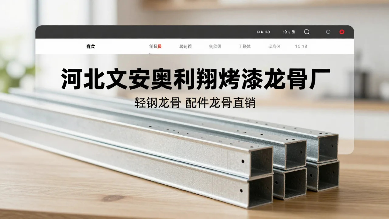 河北文安奥利翔烤漆龙骨厂 首页主视觉